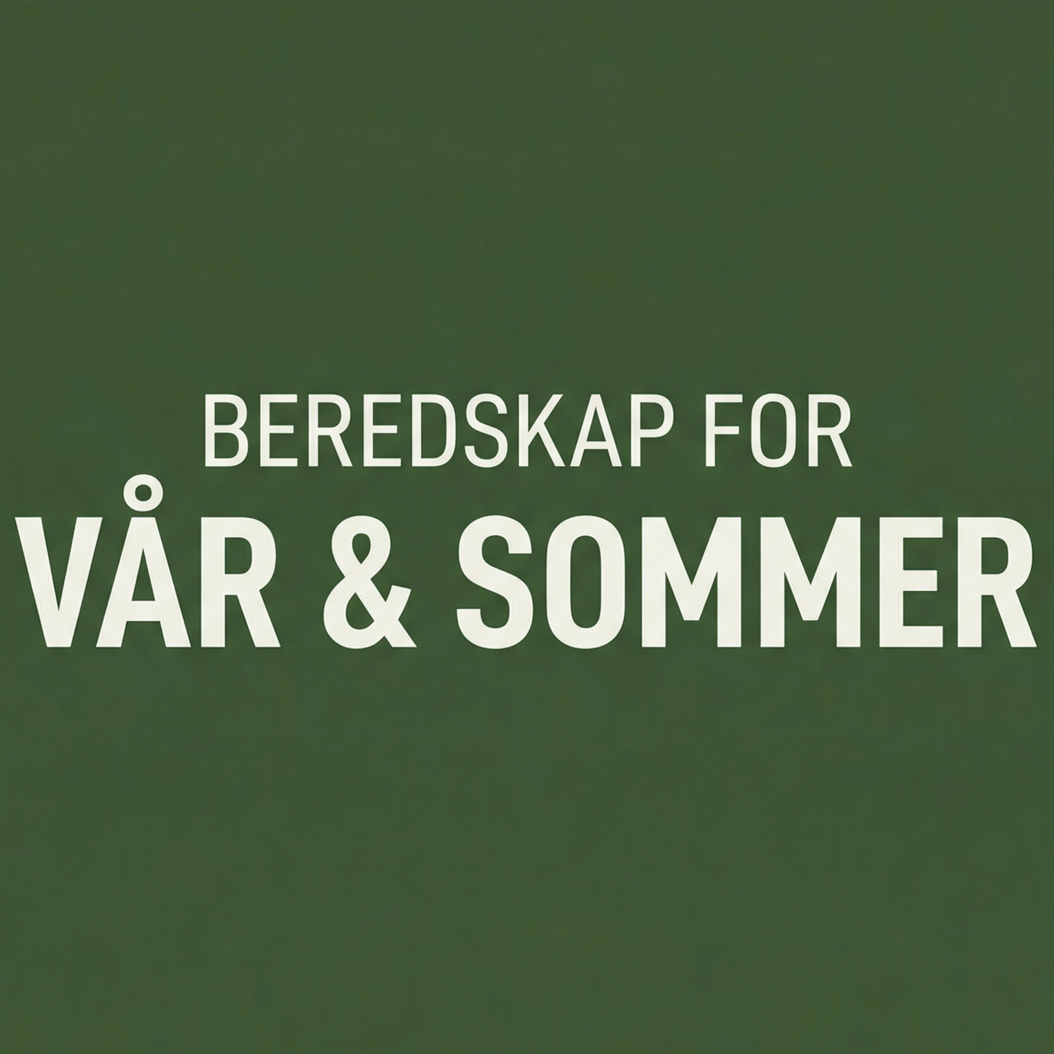Vår- og sommerutstyr