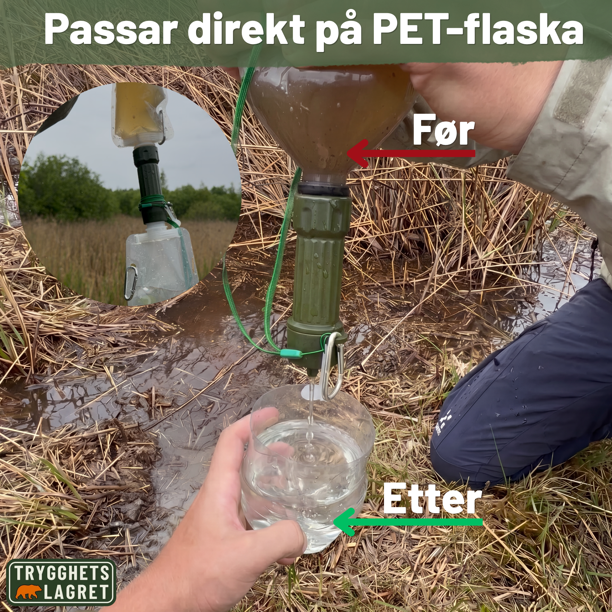 Nødvannfilteret - Alltid tilgang til rent drikkevann