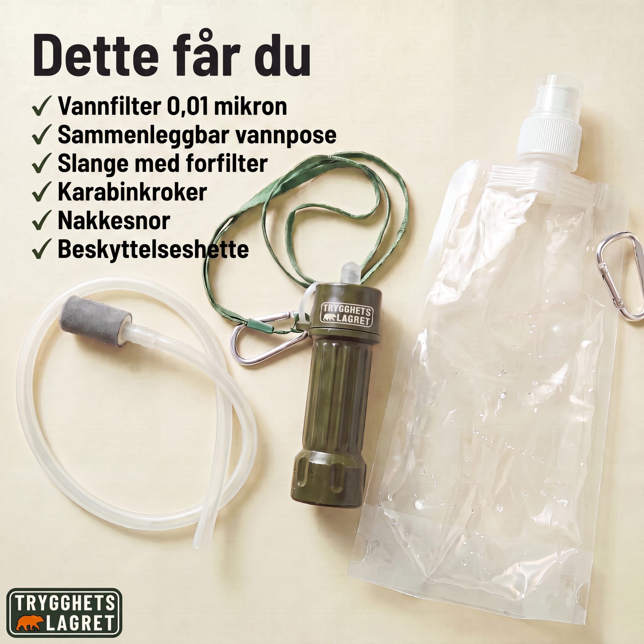 Nødvannfilteret - Alltid tilgang til rent drikkevann