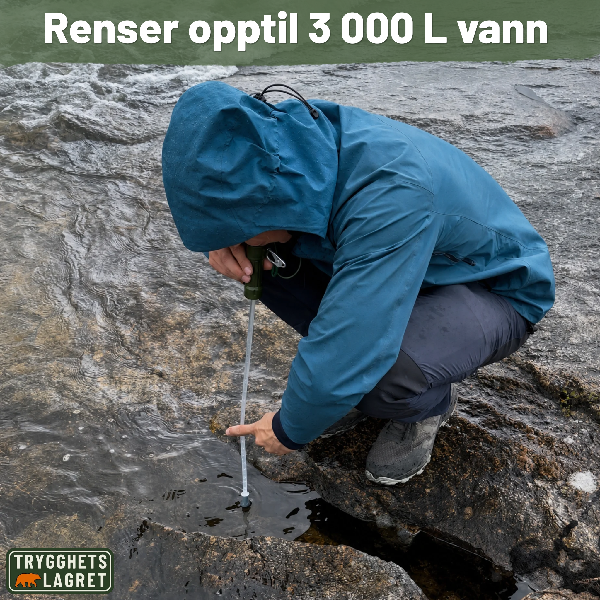 Nødvannfilteret - Alltid tilgang til rent drikkevann