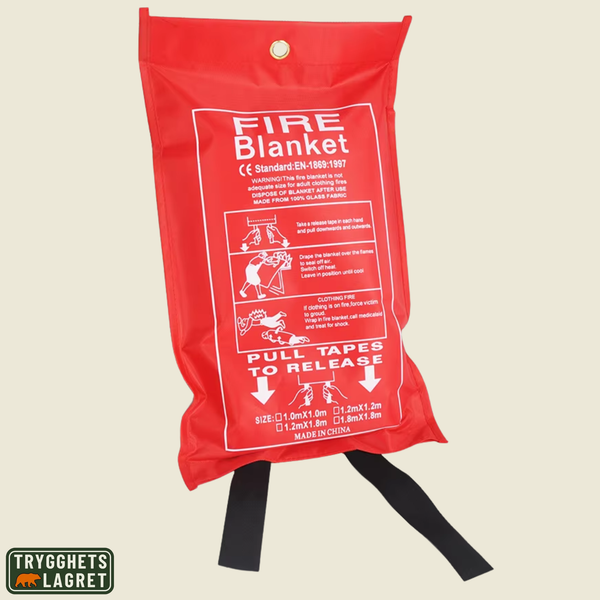 Nødbrannteppe 1×1 m – EN1869-sertifisert